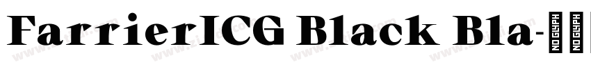 FarrierICG Black Bla字体转换